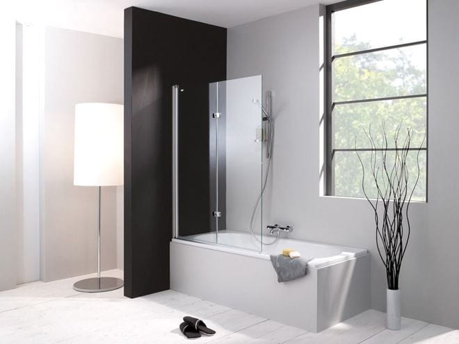 HÜPPE DESIGN PURE vaňová zástena 1000x1500 mm, ľavá, skladacia, strieborná lesklá/sklo číre 8P2301.092.322 Obrázek - fotka