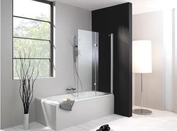 HÜPPE DESIGN PURE vaňová zástena 1200x1500 mm, pravá, skladacia, strieborná lesklá/sklo číre 8P2402.092.322 Obrázek - fotka