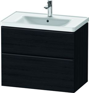 DURAVIT D-NEO skrinka s umývadlom 80x48x62,5 cm, 2 zásuvky, dub čierny