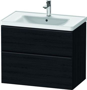 DURAVIT D-NEO skrinka s umývadlom 80x48x62,5 cm, 2 zásuvky, dub čierny