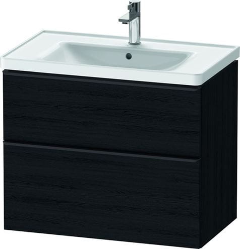 DURAVIT D-NEO skrinka s umývadlom 80x48x62,5 cm, 2 zásuvky, dub čierny DE012101616 Obrázek - Hlavní obrázek