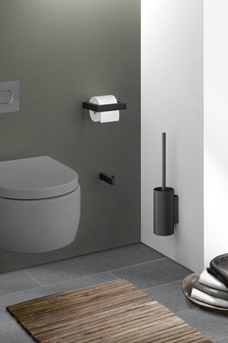 ZACK LINEA WC kefa, nástenná, čierna 40571 Obrázek - fotka