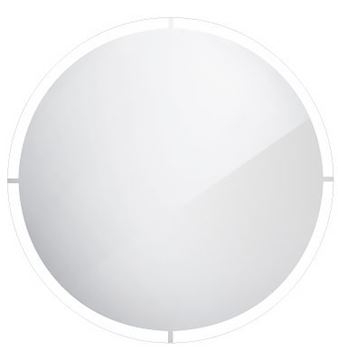 NIMCO ZP 24000 zrkadlo 60 cm, s osvetlením