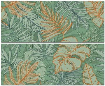 NAXOS TIMELESS dekor 64x80,5 cm, mat, forest edera (2ks)