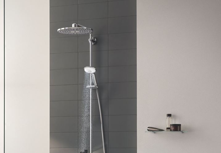 GROHE EUPHORIA SMARTCONTROL SYSTEM 310 DUO sprchový set s termostatickou batériou, horná sprcha, ručná sprcha s 3 prúdmi, tyč, hadica, chróm 26507000 Obrázek - fotka