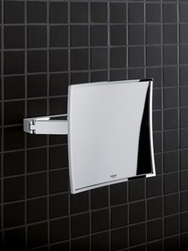 GROHE SELECTION CUBE kozmetické zrkadlo, zväčšovacie, chróm 40808000 Obrázek - fotka