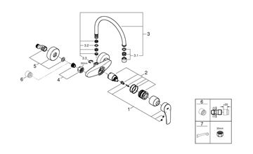 GROHE EUROSMART drezová nástenná batéria, chróm 32482003 Obrázek - fotka