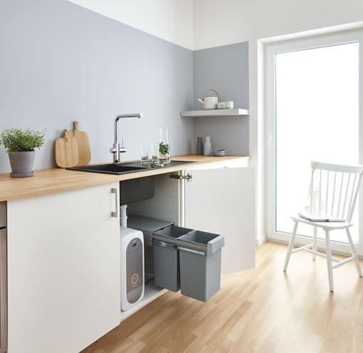 GROHE BLUE HOME drezová elektronická batéria, s filtračným a chladiacim zariadením, Bluetooth, napájanie zo siete, chróm 31454001 Obrázek - fotka