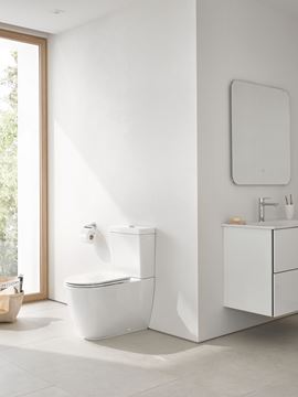 GROHE ESSENCE WC kombi misa, Rimless splachovanie, vario odpad, alpská biela 3957200H Obrázek - fotka