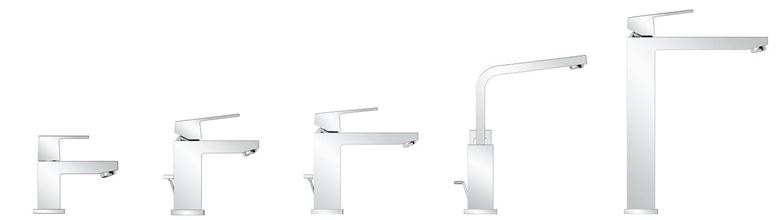 GROHE EUROCUBE umývadlová stojanková batéria, s odtokovou súpravou, chróm 2312700E Obrázek - fotka