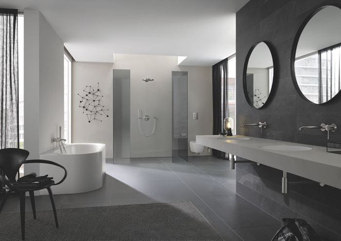 GROHE ESSENCE NEW vaňová nástenná batéria, s prepínačom, supersteel 33624DC1 Obrázek - fotka