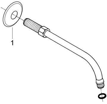 GROHE RELEXA sprchové rameno 218 mm, nástenné, chróm 27406000 Obrázek - fotka