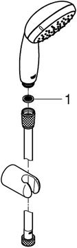 GROHE NEW TEMPESTA 100 sprchová súprava 3-dielna, ručná sprcha pr. 100 mm, 2 prúdy, hadica, držiak, Water Saving, chróm 2779810E Obrázek - fotka