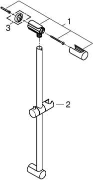GROHE NEW TEMPESTA COSMOPOLITAN sprchová tyč 920 mm s držiakom, chróm 27522000 Obrázek - fotka
