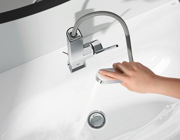 GROHE PLUS umývadlová stojanková batéria, s odtokovou súpravou, chróm 23843003 Obrázek - fotka