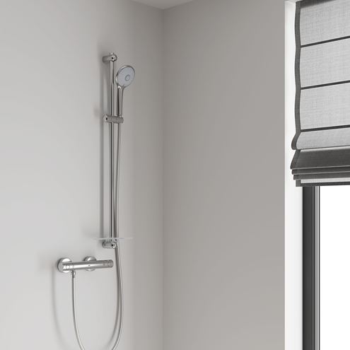 GROHE EUPHORIA 110 MASSAGE sprchová súprava 4-dielna, ručná sprcha pr. 110 mm, 3 prúdy, tyč, hadica, polička, chróm 27226001 Obrázek - fotka
