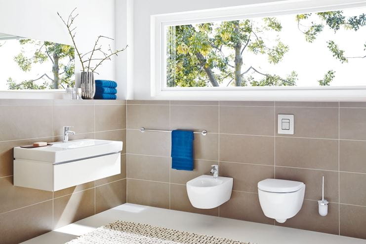 GROHE EUROSTYLE COSMOPOLITAN bidetová stojanková batéria, s odtokovou súpravou, Water Saving, chróm 33565002 Obrázek - fotka