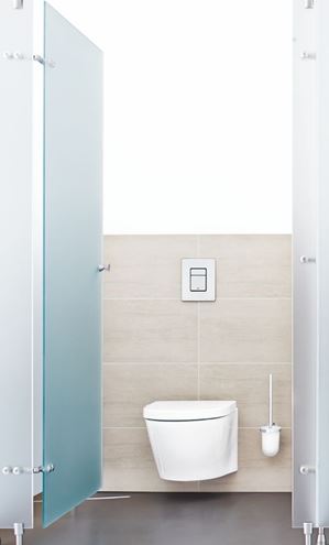 GROHE SKATE COSMOPOLITAN ovládacie tlačidlo pre dve splachovania, oceľ/plast, brúsený nerez 38732SD0 Obrázek - fotka