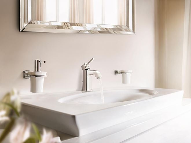 GROHE GRANDERA umývadlová stojanková batéria, s odtokovou súpravou, chróm 23303000 Obrázek - fotka