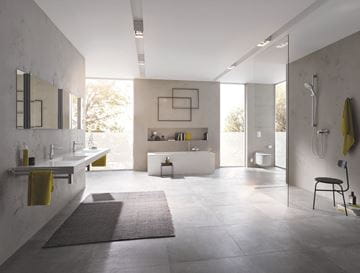 GROHE LINEARE vaňová nástenná batéria, s prepínačom, so sprchovou súpravou, chróm 33850001 Obrázek - fotka