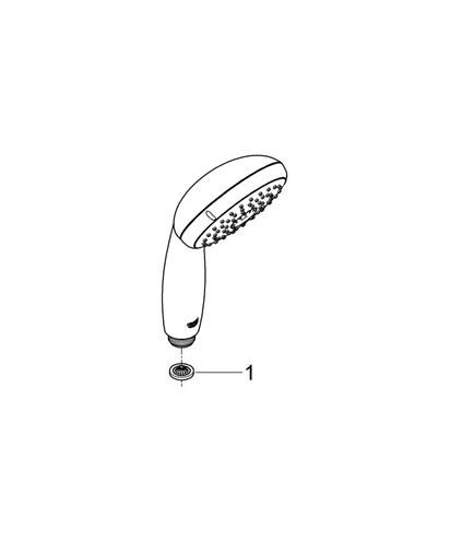 GROHE NEW TEMPESTA 100 ručná sprcha pr. 100 mm, 3 prúdy, Water Saving, ShockProof, chróm 28419002 Obrázek - fotka