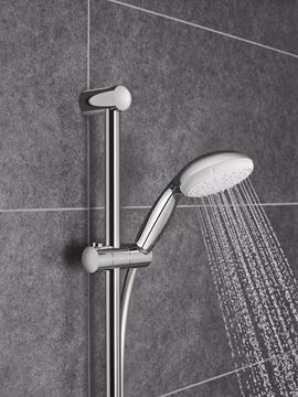 GROHE NEW TEMPESTA 100 sprchová súprava 3-dielna, ručná sprcha pr. 100 mm, 2 prúdy, tyč, hadica, chróm 27598001 Obrázek - fotka