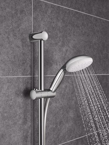 GROHE NEW TEMPESTA 100 sprchová súprava 3-dielna, ručná sprcha pr. 100 mm, 2 prúdy, tyč, hadica, chróm 27598001 Obrázek - fotka