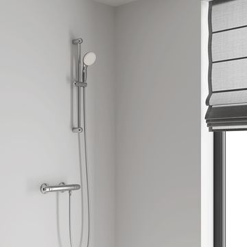 GROHE NEW TEMPESTA 100 sprchová súprava 3-dielna, ručná sprcha pr. 100 mm, 2 prúdy, tyč, hadica, chróm 27598001 Obrázek - fotka
