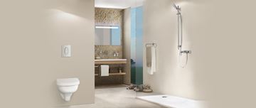 GROHE ARENA COSMOPOLITAN ovládacie tlačidlo pre dve splachovania, plast, matný chróm 38844P00 Obrázek - fotka