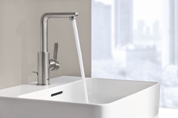 GROHE LINEARE umývadlová stojanková batéria, s odtokouvou súpravou, chróm 23296001 Obrázek - fotka