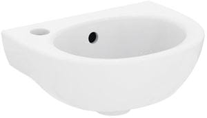 IDEAL STANDARD EUROVIT umývadielko 35 cm, s otvorom pre batériu vľavo, s prepadom