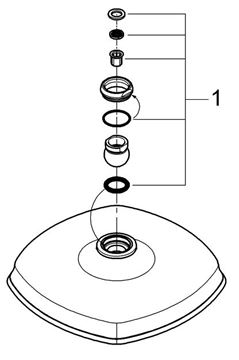GROHE GRANDERA 210 hlavová sprcha 221x221mm, chróm 27974000 Obrázek - fotka