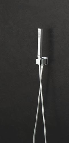 GROHE EUPHORIA CUBE STICK sprchová súprava 3-dielna, ručná sprcha 216 mm, hadica, držiak, Water Saving, chróm 26405000 Obrázek - fotka