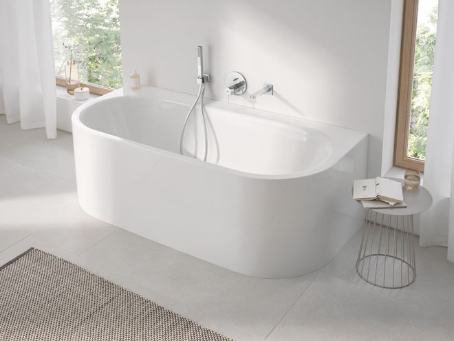 GROHE EUPHORIA CUBE STICK sprchová súprava 3-dielna, ručná sprcha 216 mm, hadica, držiak, Water Saving, chróm 26405000 Obrázek - fotka