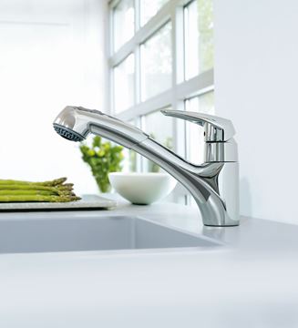 GROHE EURODISC drezová batéria, s vyťahovacou sprškou, chróm 32257001 Obrázek - fotka