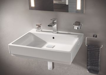 GROHE EUROCUBE umývadlová stojanková batéria, s odtokovou súpravou, chróm 23445000 Obrázek - fotka