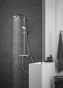 GROHE TEMPESTA COSMOPOLITAN 210 sprchový set s termostatickou batériou, horná sprcha, ručná sprcha s 2 prúdmi, tyč, hadica, chróm 27922001 Obrázek - fotka