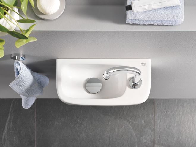 GROHE EURO CERAMIC umývadielko 37 cm, s otvorom pre batériu, bez prepadu 39327000 Obrázek - fotka