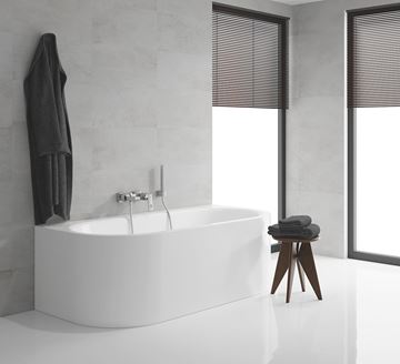 GROHE EUROCUBE vaňová nástenná batéria, s prepínačom, so sprchovou súpravou, chróm 23141000 Obrázek - fotka