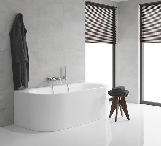 GROHE EUROCUBE vaňová nástenná batéria, s prepínačom, so sprchovou súpravou, chróm 23141000 Obrázek - fotka
