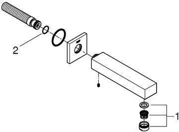 GROHE EUROCUBE vaňový vpust, chróm 13303000 Obrázek - fotka