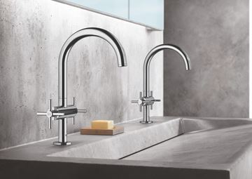 GROHE ATRIO umývadlová stojanková batéria, s odtokovou súpravou, chróm 21019003 Obrázek - fotka