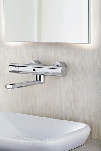 GROHE EUROSMART COSMOPOLITAN E umývadlová termostatická senzorová batéria, napájanie z batérie, chróm 36332000 Obrázek - fotka