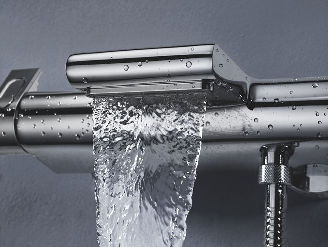 GROHE GROHTHERM 2000 vaňová nástenná termostatická batéria, s prepínačom, chróm 34464001 Obrázek - fotka