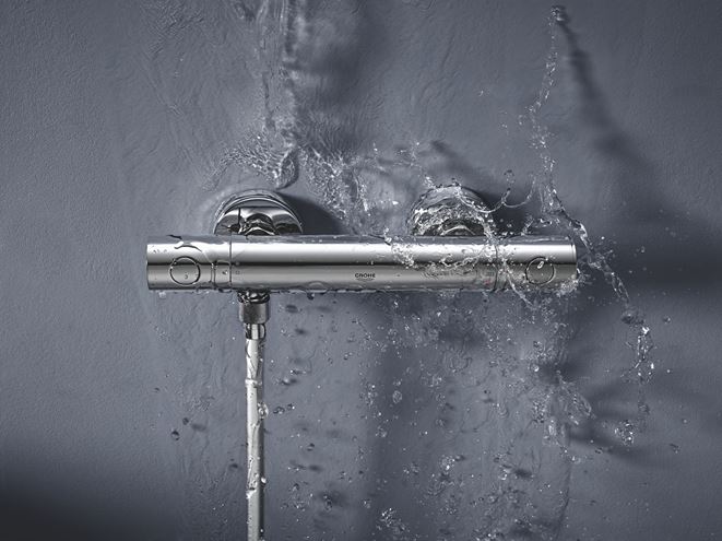GROHE GROHTHERM 800 COSMOPOLITAN sprchová nástenná termostatická batéria, Water Saving, chróm 34765000 Obrázek - fotka