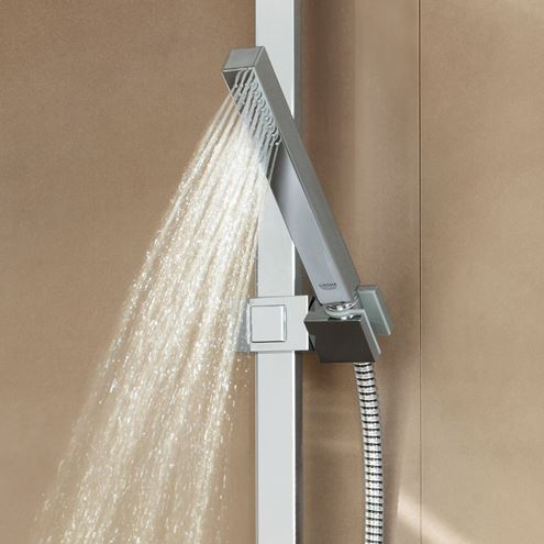 GROHE EUPHORIA CUBE STICK sprchová súprava 3-dielna, ručná sprcha 216 mm, tyč, hadica, chróm 27700000 Obrázek - fotka