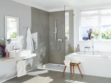 GROHE EUPHORIA CUBE STICK sprchová súprava 3-dielna, ručná sprcha 216 mm, tyč, hadica, chróm 27700000 Obrázek - fotka