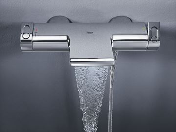 GROHE GROHTHERM 2000 vaňová nástenná termostatická batéria, s prepínačom, chróm 34174001 Obrázek - fotka