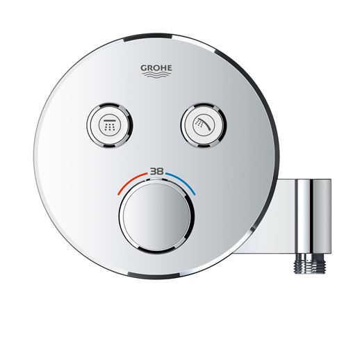 GROHE GROHTHERM SMARTCONTROL podomietková termostatická batéria, pre 2 spotrebiče, s pripojením pre hadicu as držiakom, Water Saving, chróm 29120000 Obrázek - fotka