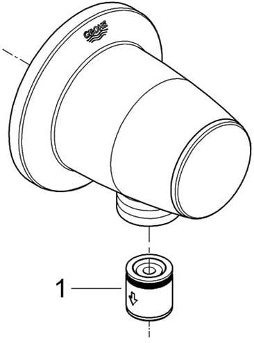 GROHE MOVARIO nástenné kolienko G1/2", chróm 28405000 Obrázek - fotka